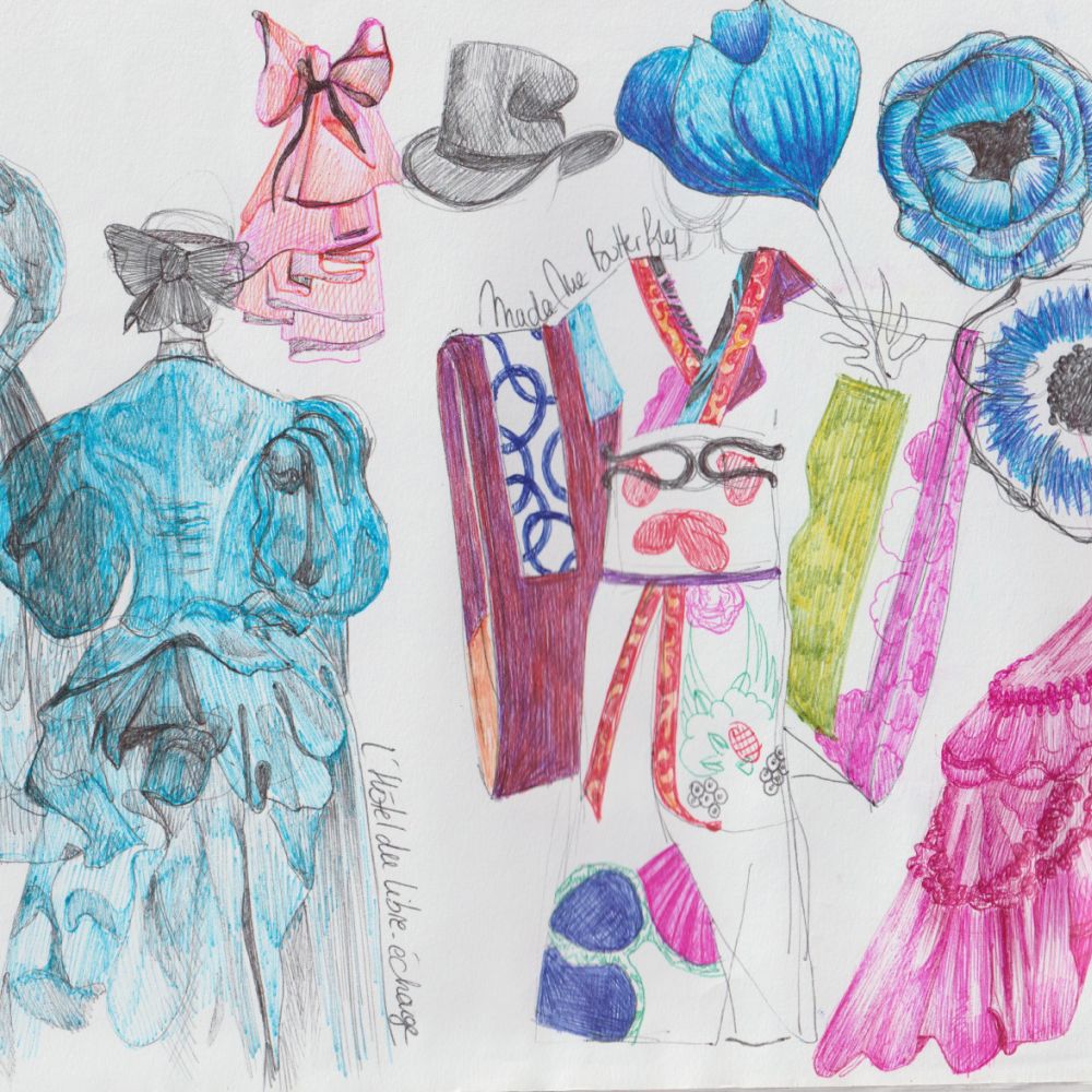 Croquis 'Christian Lacroix en scène'_Musée national du costume_Octobre 2025