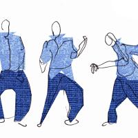 Danseur de rock, Paris plage. 2014