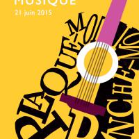 Projet d'affiche pour la fête de la musique : Guitare. 2015