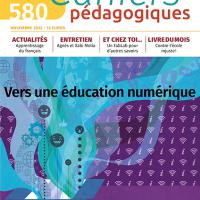 Couverture Cahiers pédagogiques n°580, Novembre 2022.